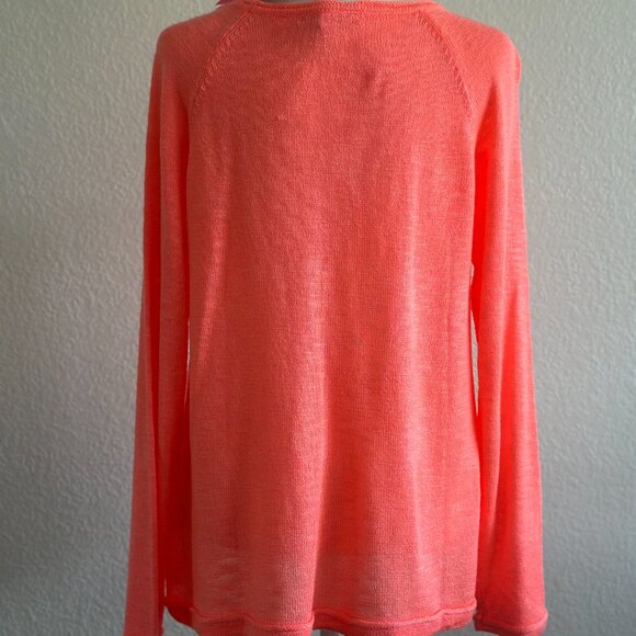 NWT Lilly Pulitzer “SUNNY” Danette Sweater – Papaya Punch Sunny Intarsia Size: L - Picture 5 of 10